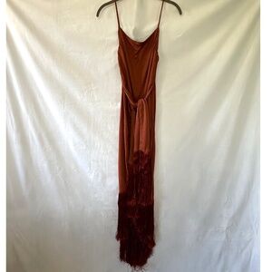 Cult Gaia Natalia Dress in Terracotta